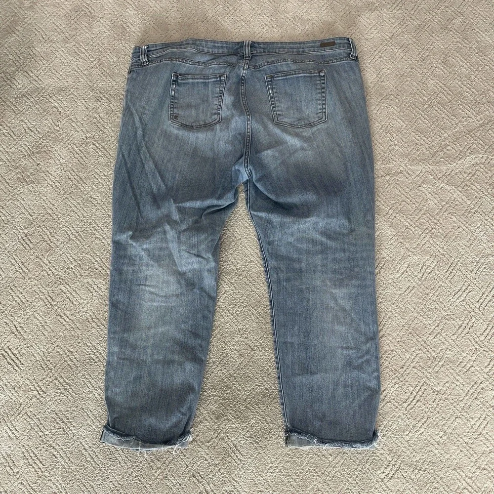 Kut from the Kloth Catherine Boyfriend Jeans Women's Plus 22W Medium Wash Blue - Picture 9 of 9